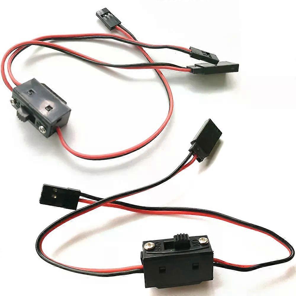 2 Wire/3 Wire Control Receiver Power Switch Aircraft Model Receiver Parts RC Switch Receiver Battery On/Off With JR Connectors