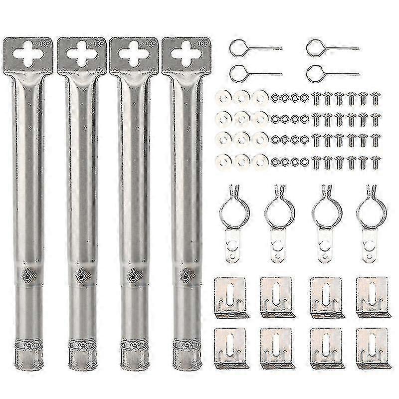 Replacement Straight Pipe Tubes for 4-Piece Universal BBQ Gas Grill