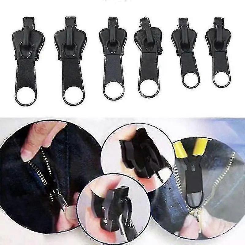 6pcs Instant Zipper Repair Kit with Replacement Zip for Universal Use