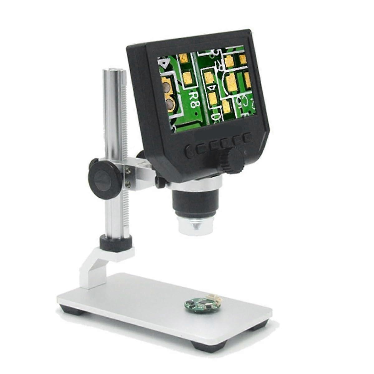 Digital Microscope 1200X with 7 Inch LCD Screen, Built-in Battery, Electronic Video Microscope for Easy Viewing