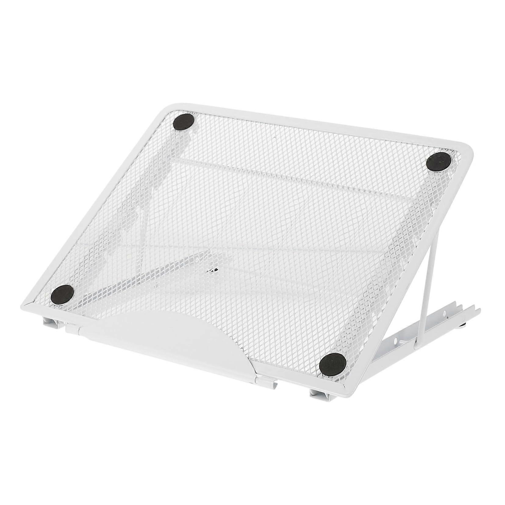 Adjustable Laptop Stand Metal Folding Rack with Heat Dissipation Sturdy Design for Laptops Up to 15.6 Inches