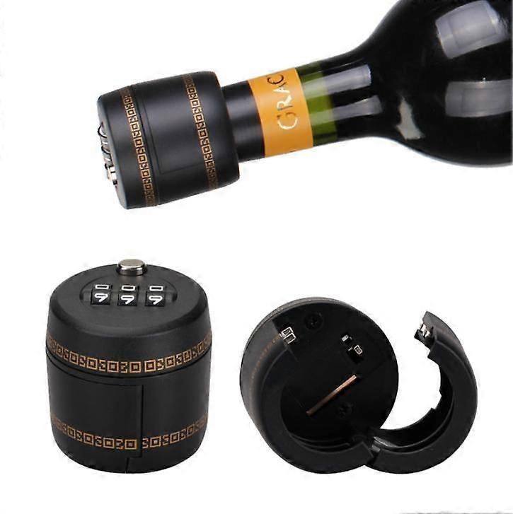 Wine bottle lock, three-digit code lock, wine bottle cap lock, anti-theft wine bottle lock