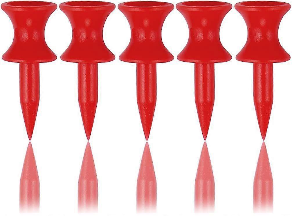 Red Plastic Golf Tees 32mm 100pcs Small Castle Golf Tees 1 1/4 Inch