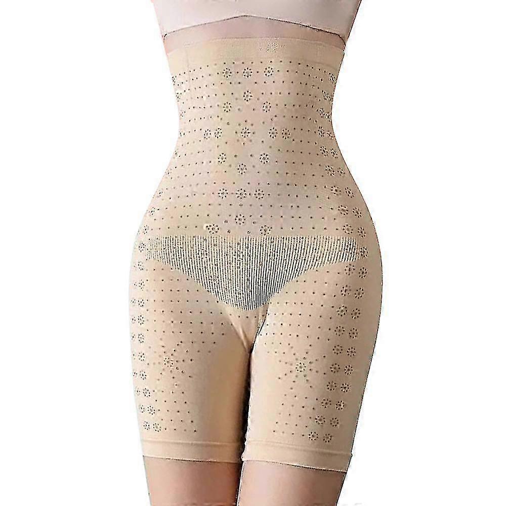 Kvinnor Isfibershorts Hög midja Magkontroll Jonteknik