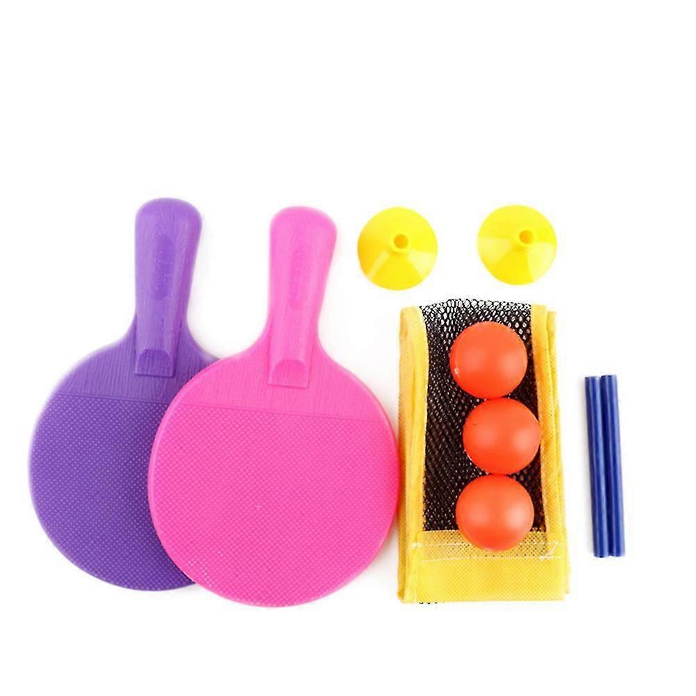 Jouets de plage Enfants Filet de tennis de table Volant de tennis Jouets de plein air Équipement de tennis de table Ensemble de tennis souple