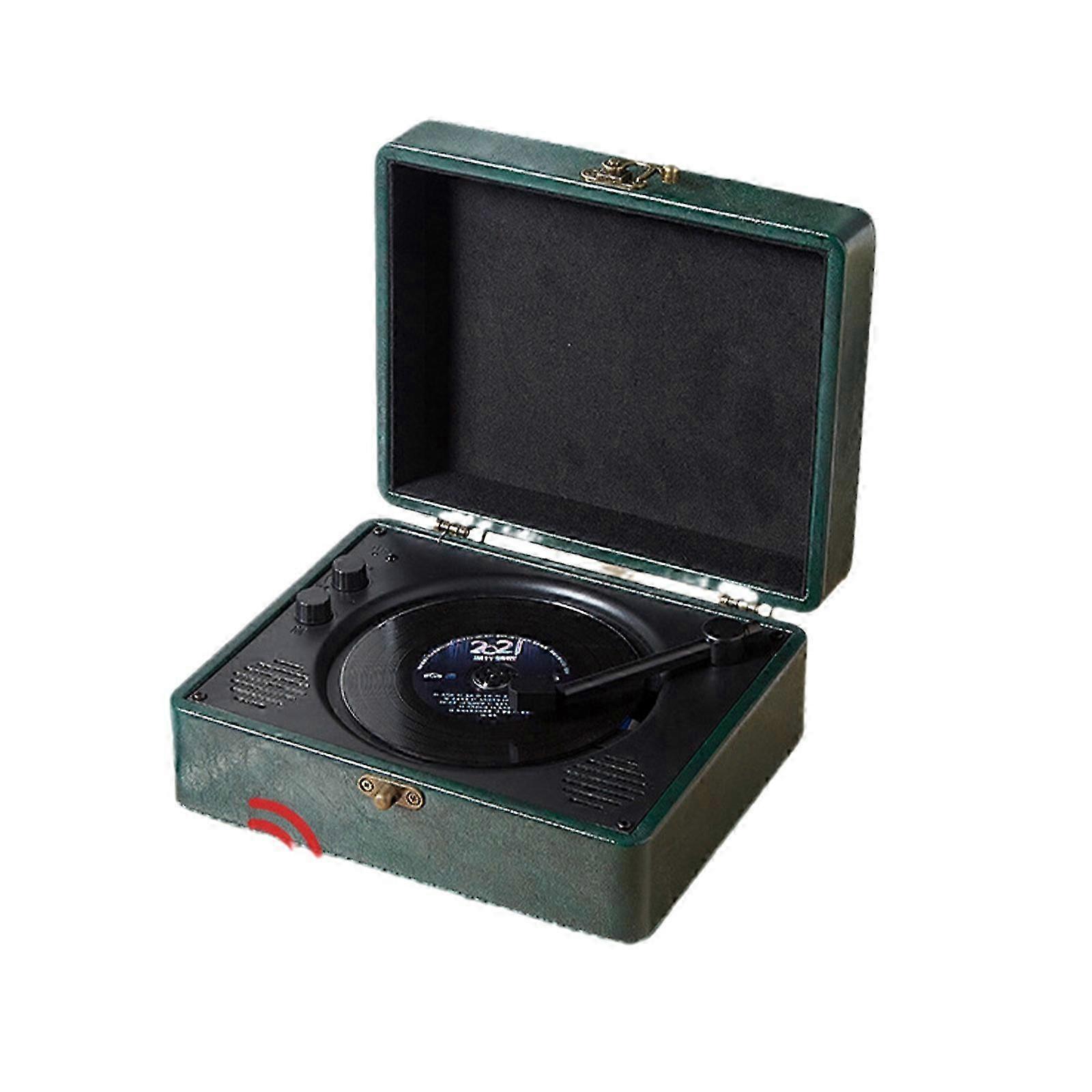(Grün) Bluetooth CD Player Disc Player Geburtstag Festival Geschenk mit Infrarot Fernbedienung