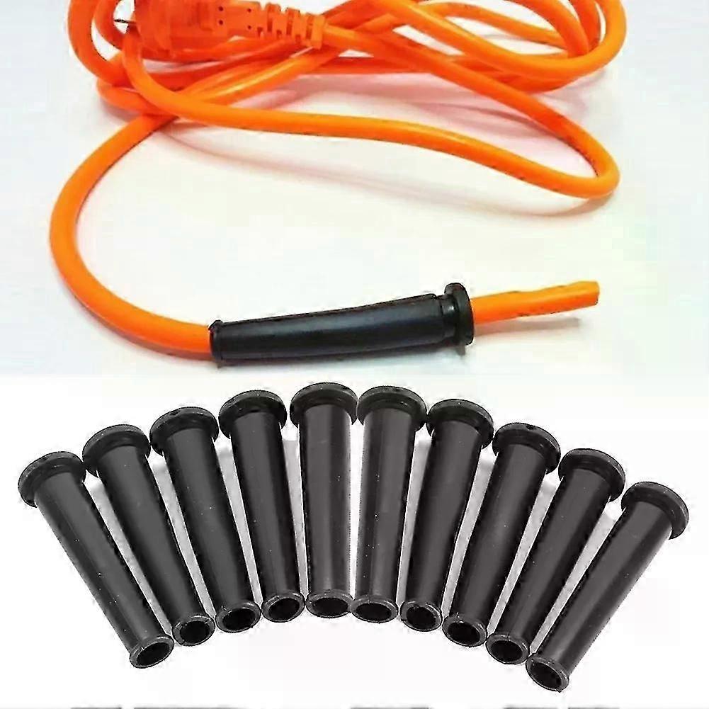 10Pcs 9mm Rubber Wire Protector Cable Sleeve Boot Cover For Angle Grinder Electric Drill Cable Wire Connect Cover Shell