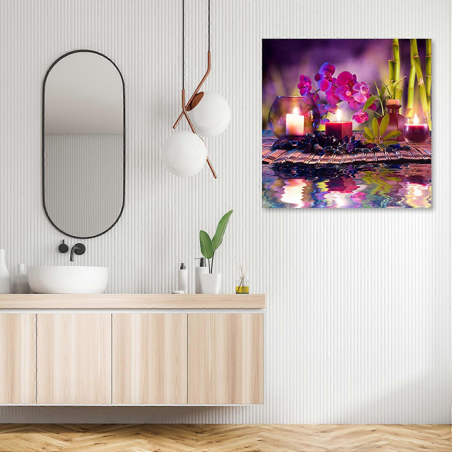 Impression sur toile, Abstracting - Violet - 30x30