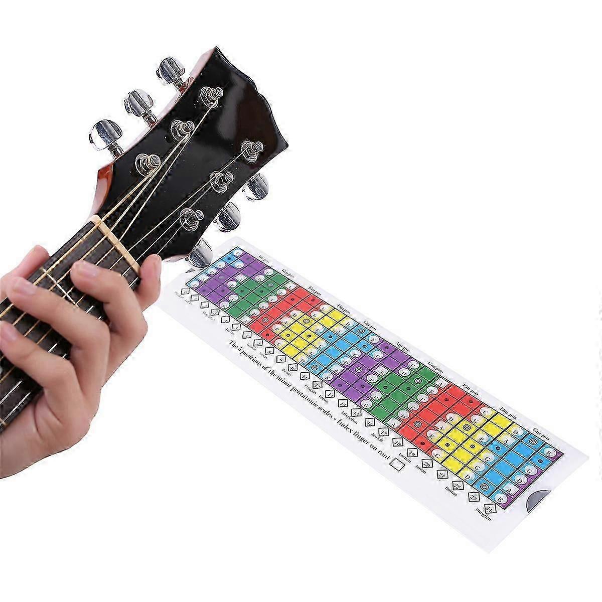 Guitar Sliding Ruler Pentatonic Diatonic Mode Guide, Scale Finder Pentatonic Sliding Ruler Guitar Trainer Practice Tool