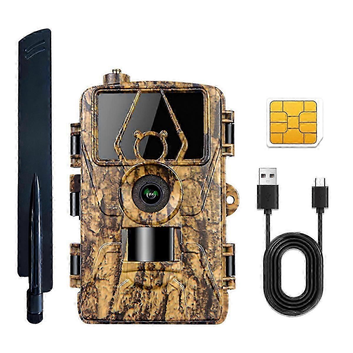 4G LIVE Trail Camera APP Control IR Night Vision Hunting Trap HD Camera 60MP 8K with SIM Card Mobile