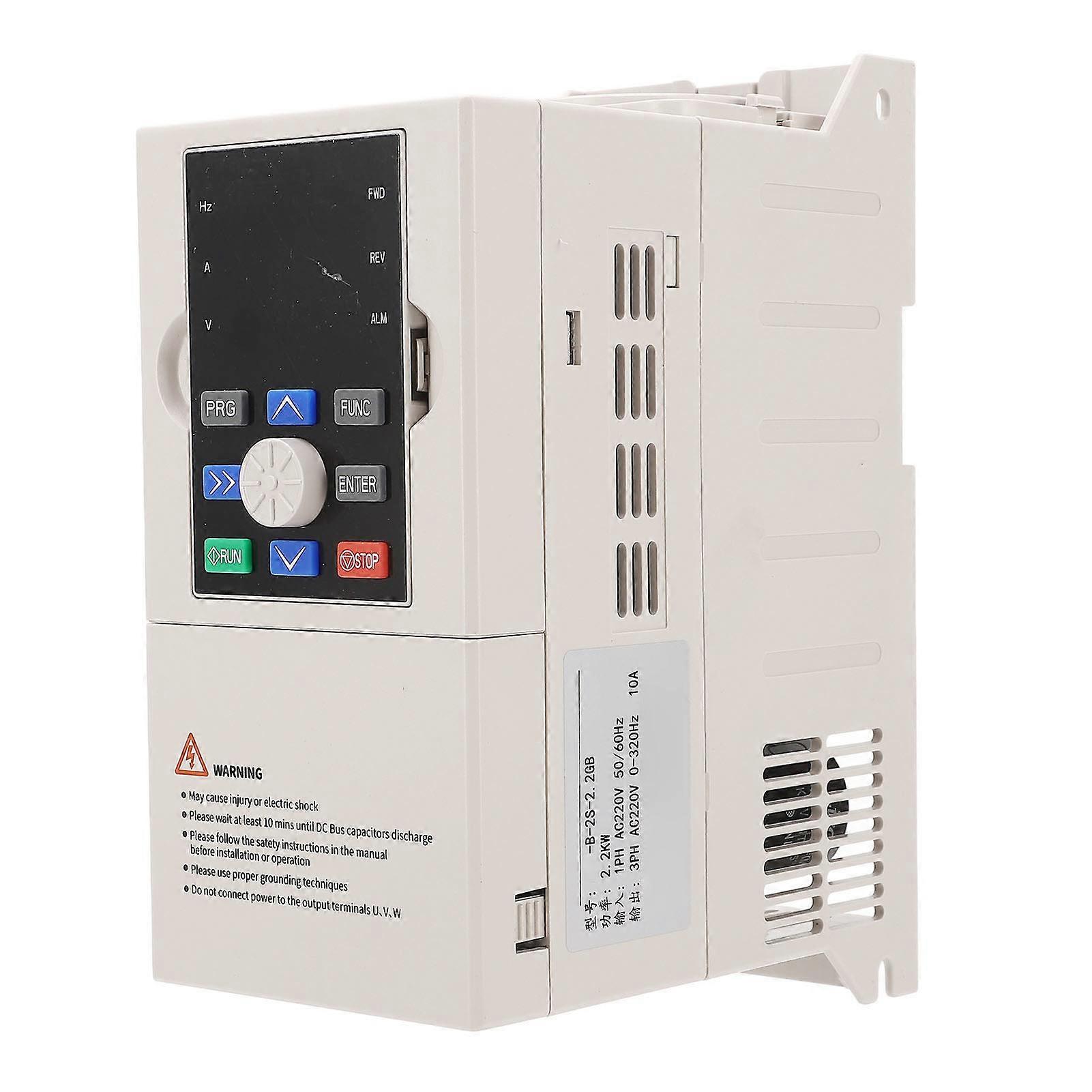 Variable Frequency Drive AC220V Single to 3 Phase Converter VFD Inverter for 2.2kW Spindle Motor Speed Control