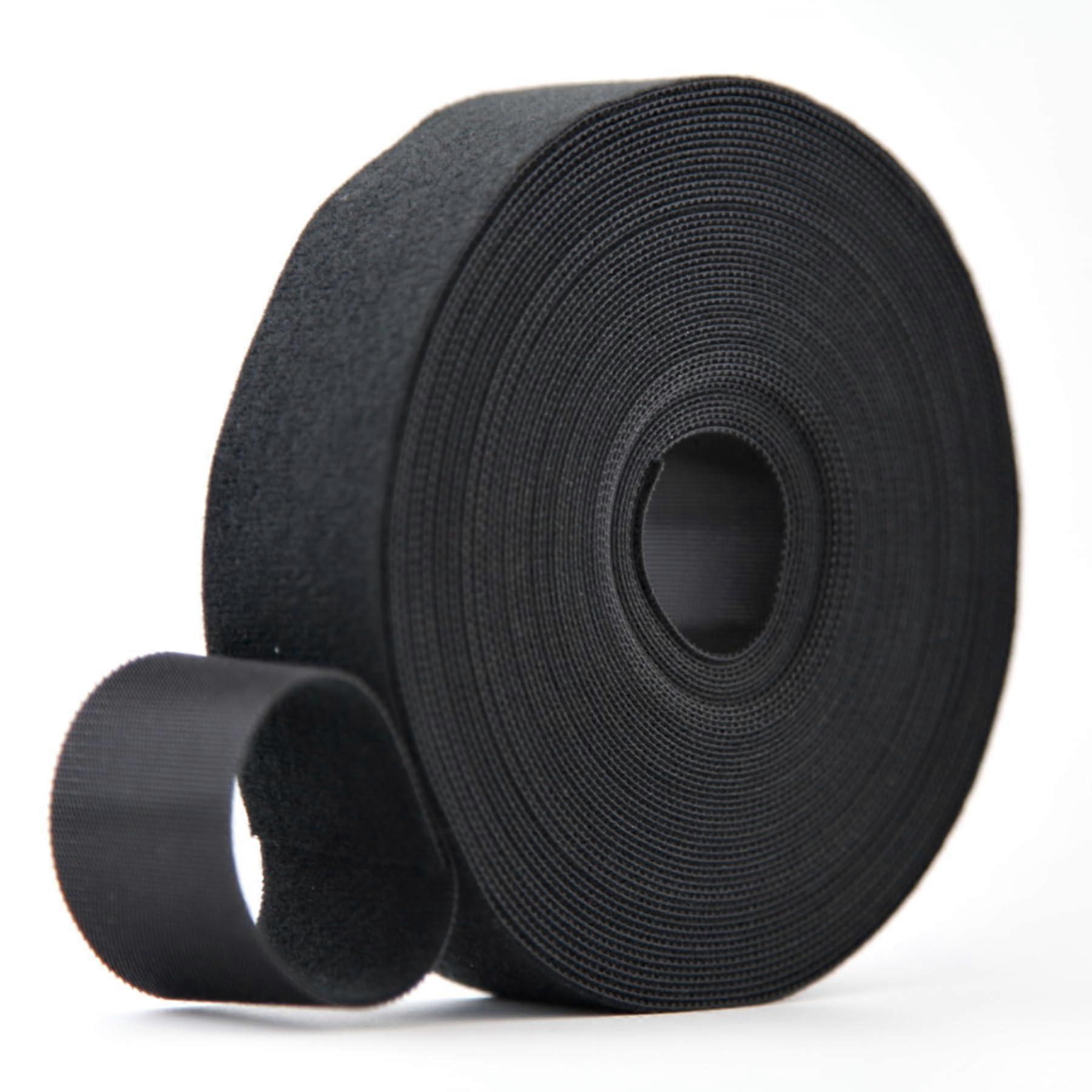 Double Sided Self Gripping Roll, Reusable Fastening Cable Ties, Cut to Length Hook and Loop Strips (L1.5')