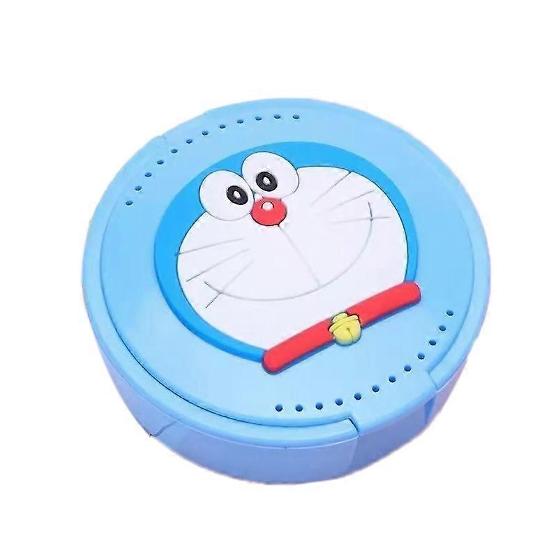 Retainer Case Travel Portable Cartoon Cute Mouth Guard Denture Aligner Case Container for Men Women