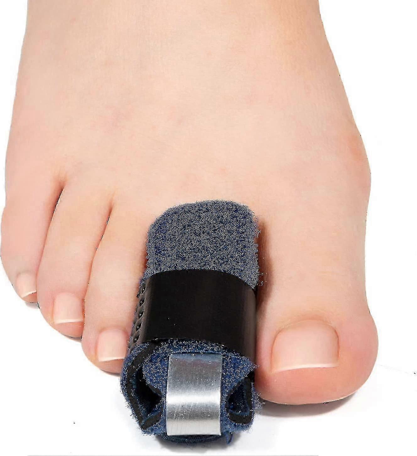 Straightener 1 Pair Toe Splint,toe For Hammer Toe,bent Toe,claw Toe,crooked Toe,toe Wrap To Align And Support Toe - Blue