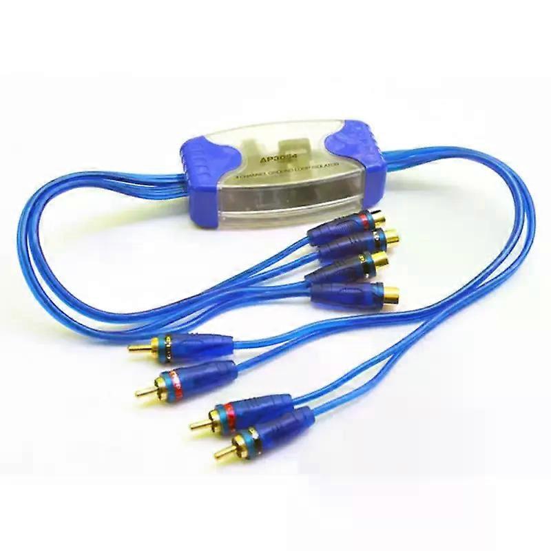 Universal Noise Sound Eliminator 4 Channel RCA Ground Loop Isolator Noise Filters For Car Audio