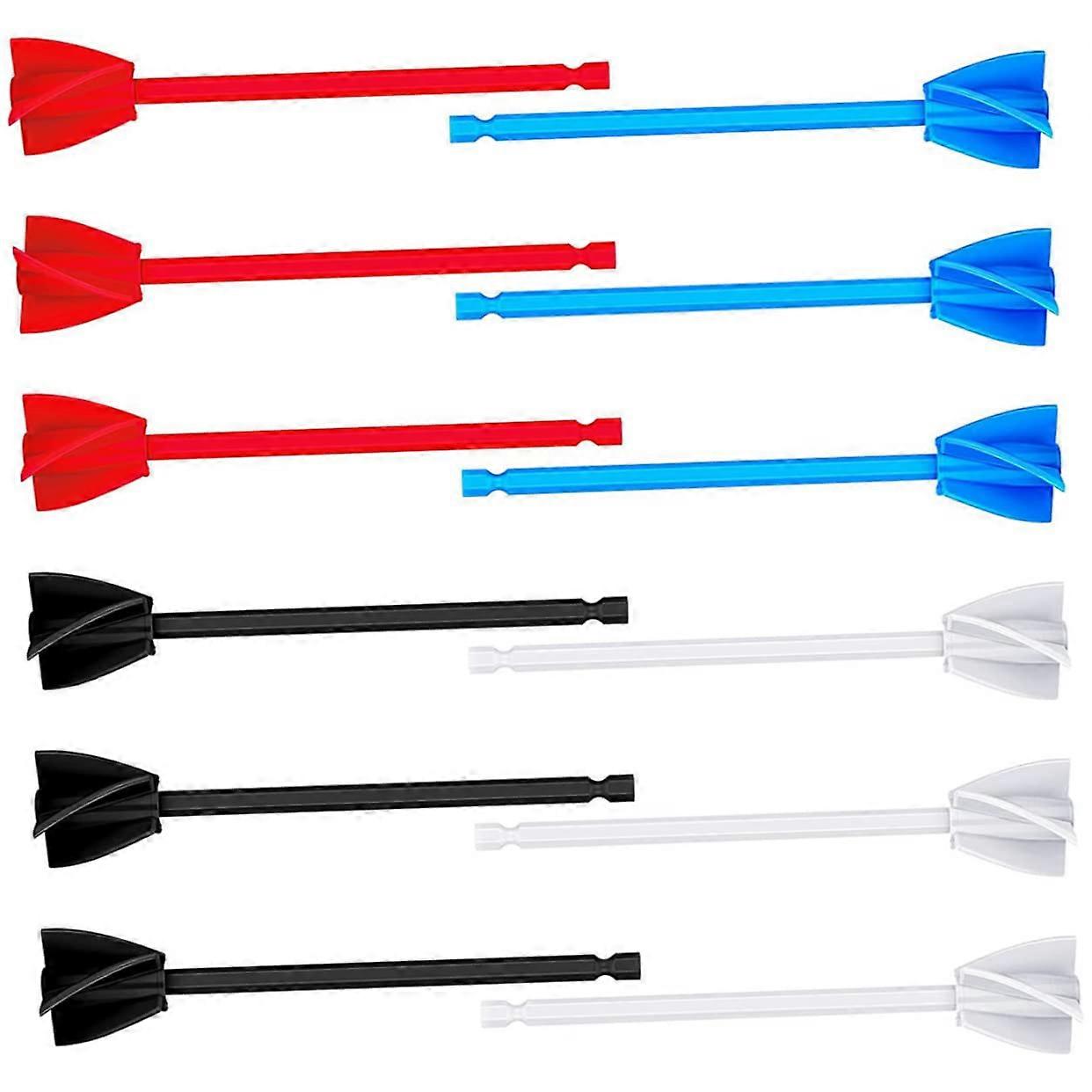 12pcs Paint Stirrer Drill Mixer Attachment for Epoxy and Resin, Durable Paint Paddle Tool Compatible with Standard Drills