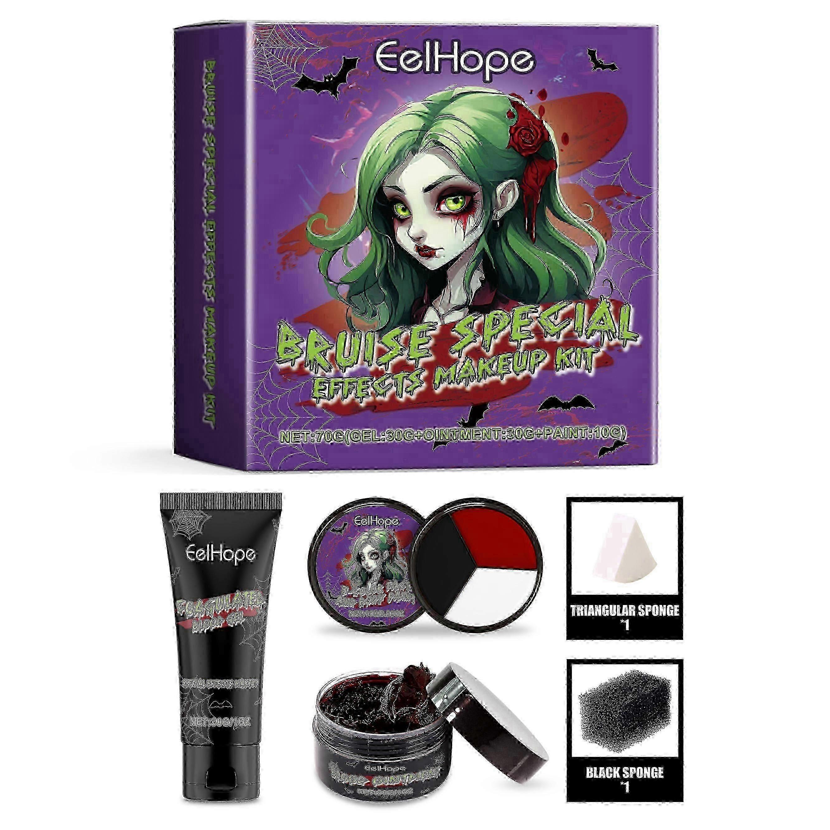 Halloween Vampir Make-up Kit Urlaub Party Farbe Verkleidung Make-up Make-up Maskerade Werkzeuge