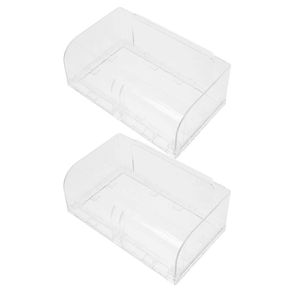 2pcs Double Position Waterproof Socket Cover Adhesive Wall Socket Protector Splash-Proof Protective Box For Bathroom Safe Socket Protector Cover