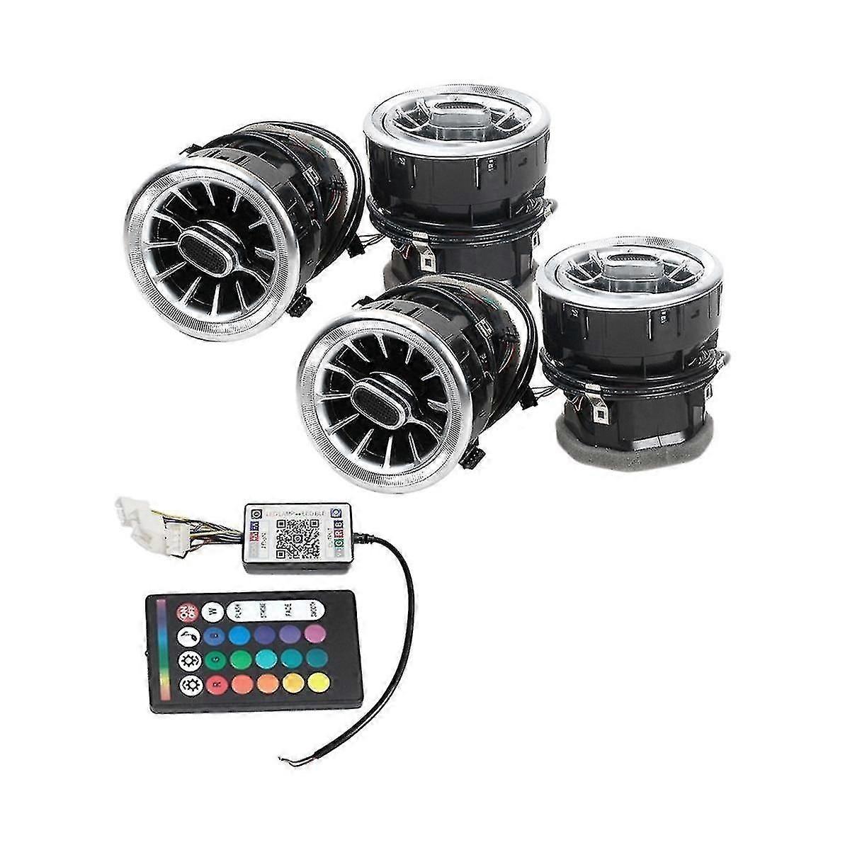 1set Dashboard Air Condition Vent Outlet With 64 Color Led Atmosphere Light For V Class W447 V260 20
