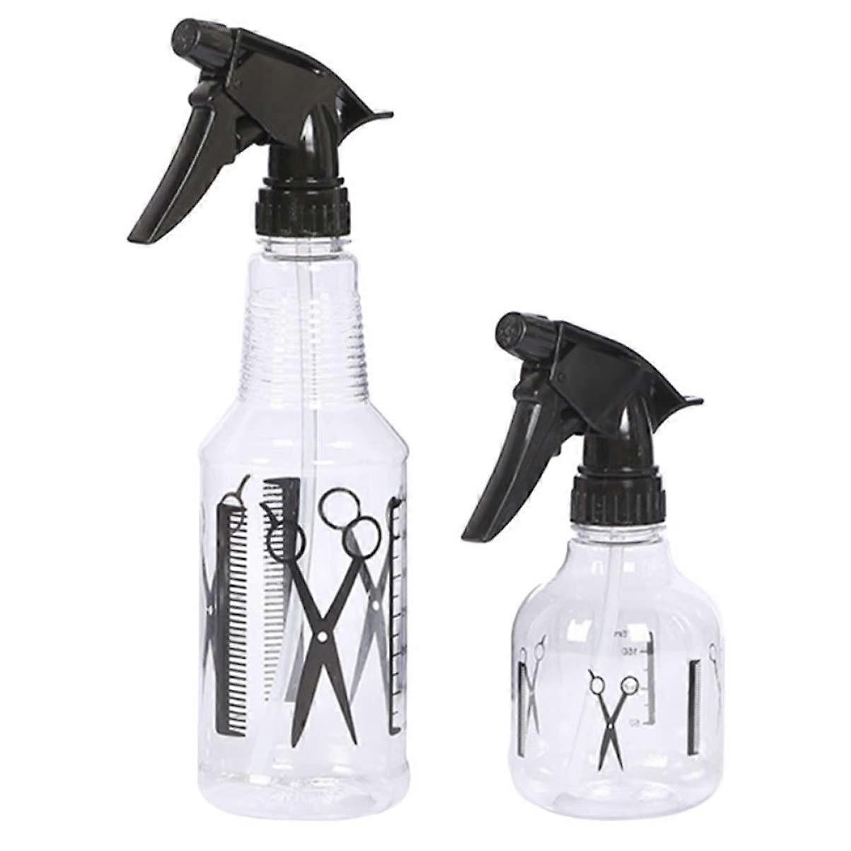 Continuous Spray Bottle for Hair and Plants - 300ml Barber Salon Mist Spray Bottle, Durable Plastic with Fine Mist Nozzle