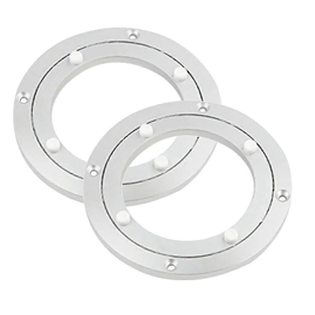 2 Aluminum Round Rotating Turntable Bearing Table 5.5inch