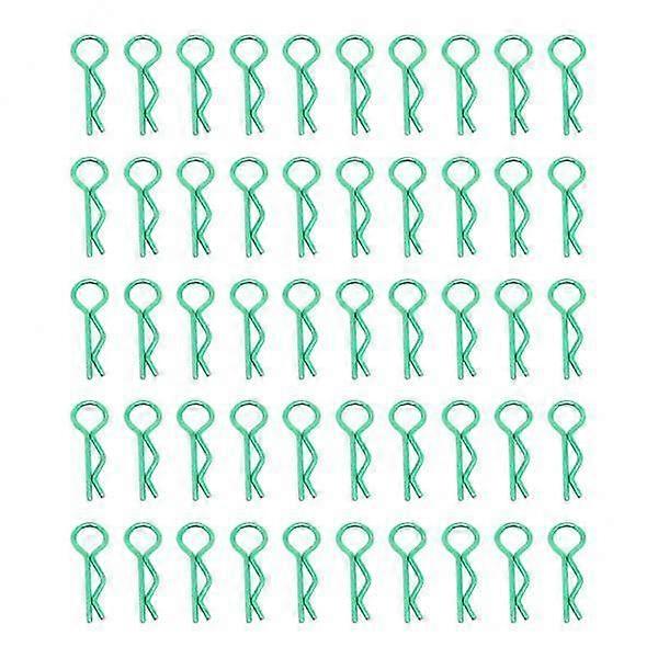 5xRCボディシェルクリップRシェイプ1/10RCカーアクセサリーグリーン用