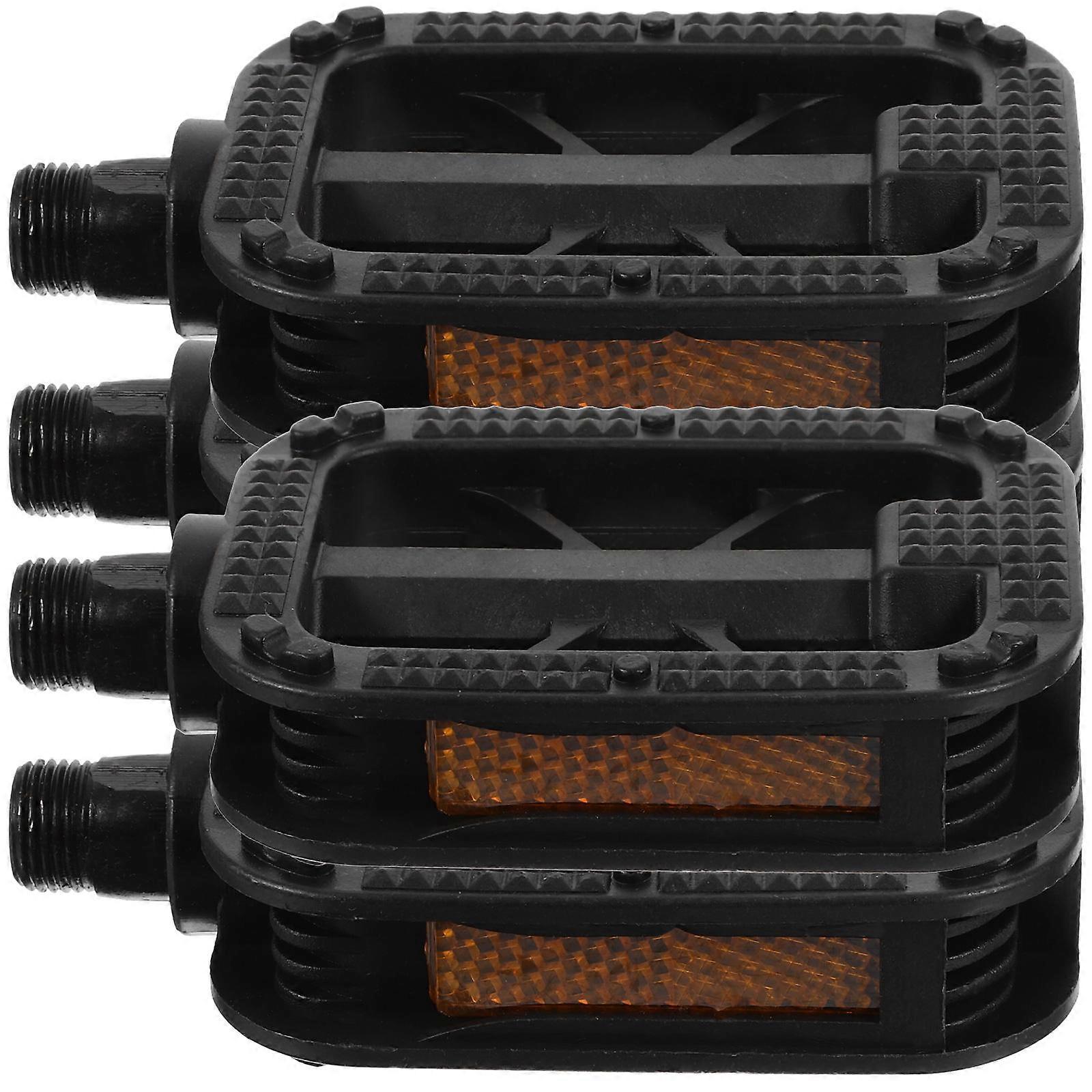2 Pairs Durable Bike Pedals, Cycling Accessories, American Thread Skid Design for Safe and Comfortable Riding