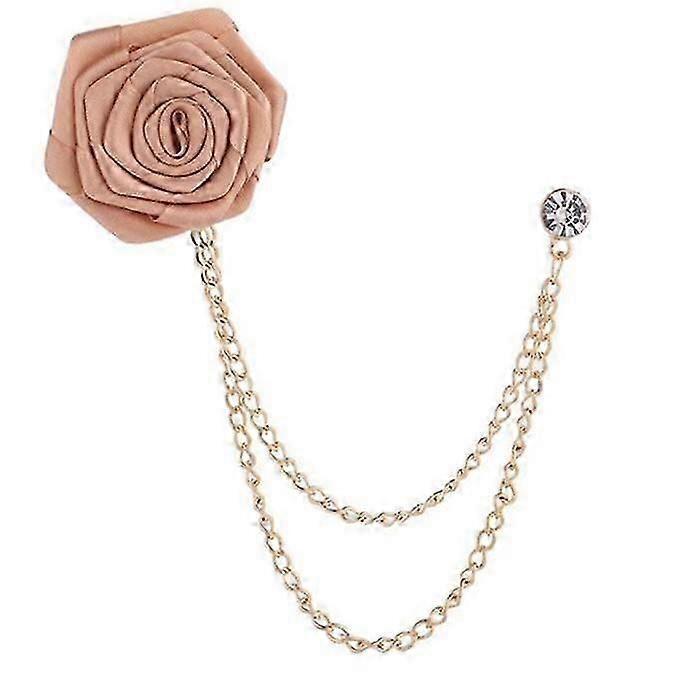 Γαμπρός Καρφίτσα γάμου Χειροποίητο τριαντάφυλλο λουλούδι Καρφίτσα πέτου Ανδρικό κοστούμι καρφίτσα Εξαίσια κομψά ανδρικά κοσμήματα all-match