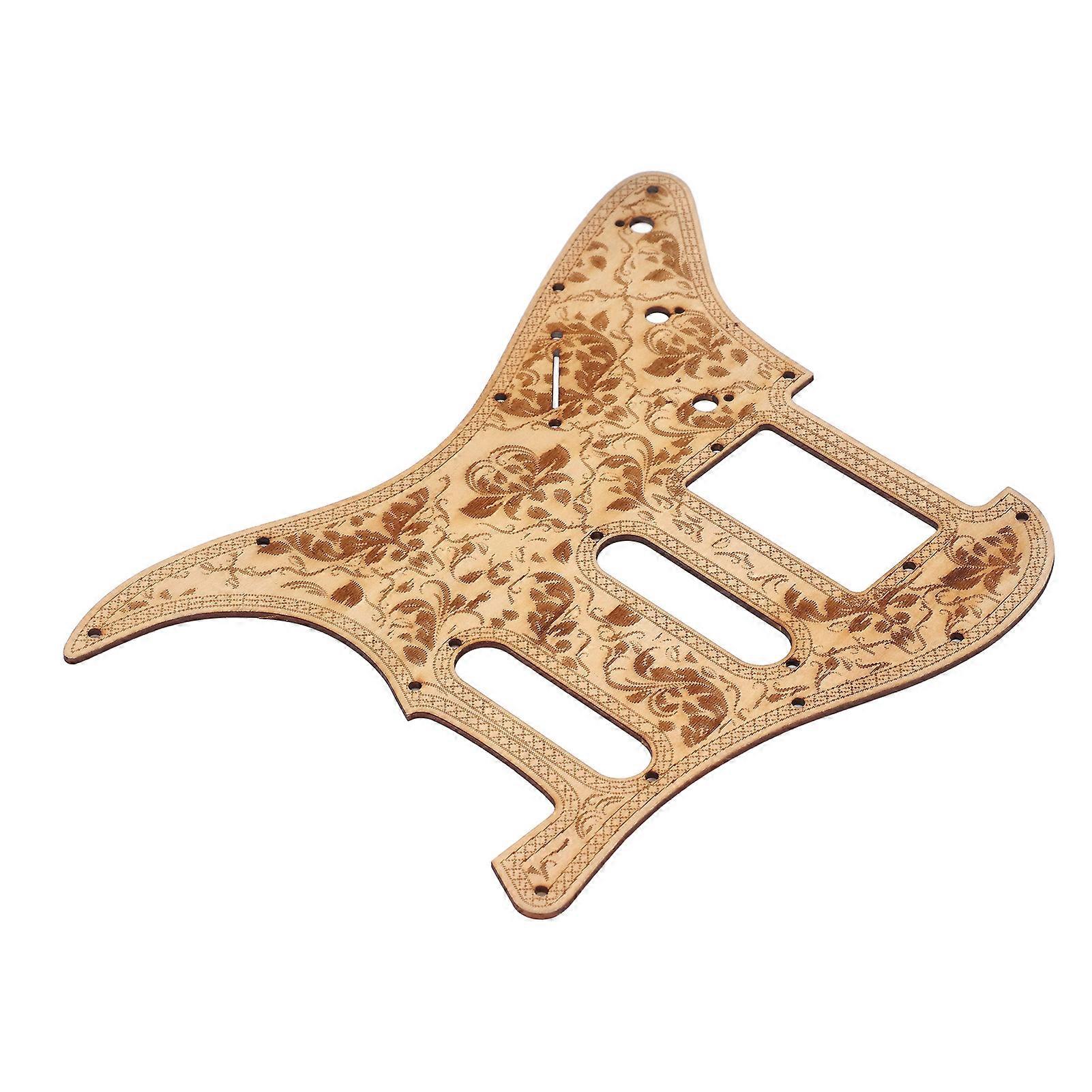 Lönnträ snidat plektrumskydd för ST elgitarr, Anti-Scratch