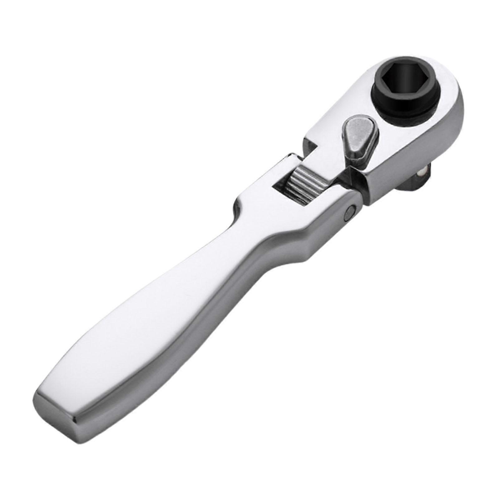 Mini Ratchet Wrench Efficient Spanner Hex Wrench Tools 1/4" Drive Hand Tool