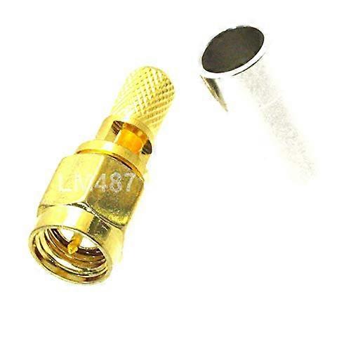 10pcs Connector SMA Male Window Crimp RG58 RG142 LMR195 RG400