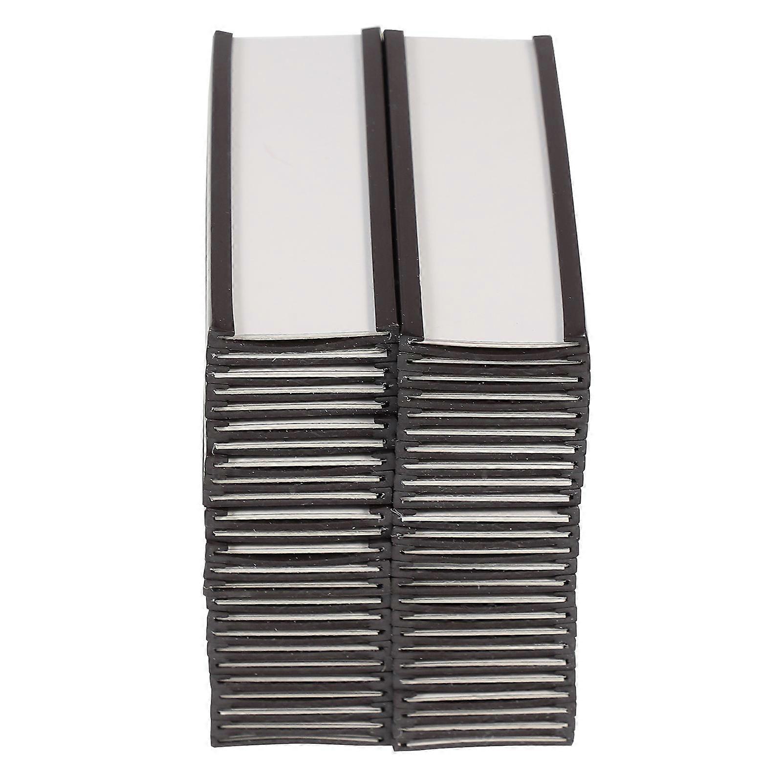 Merchandise Sign Display Holder Rubber Material Shelf Management Rectangular Clip 76*25mm 50Pcs