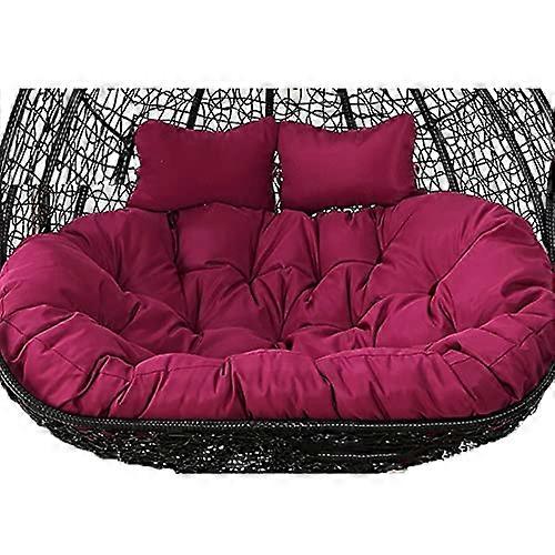 2 Seater Egg Chair Swing Cushion Outdoor Removable Adjustable Headrests