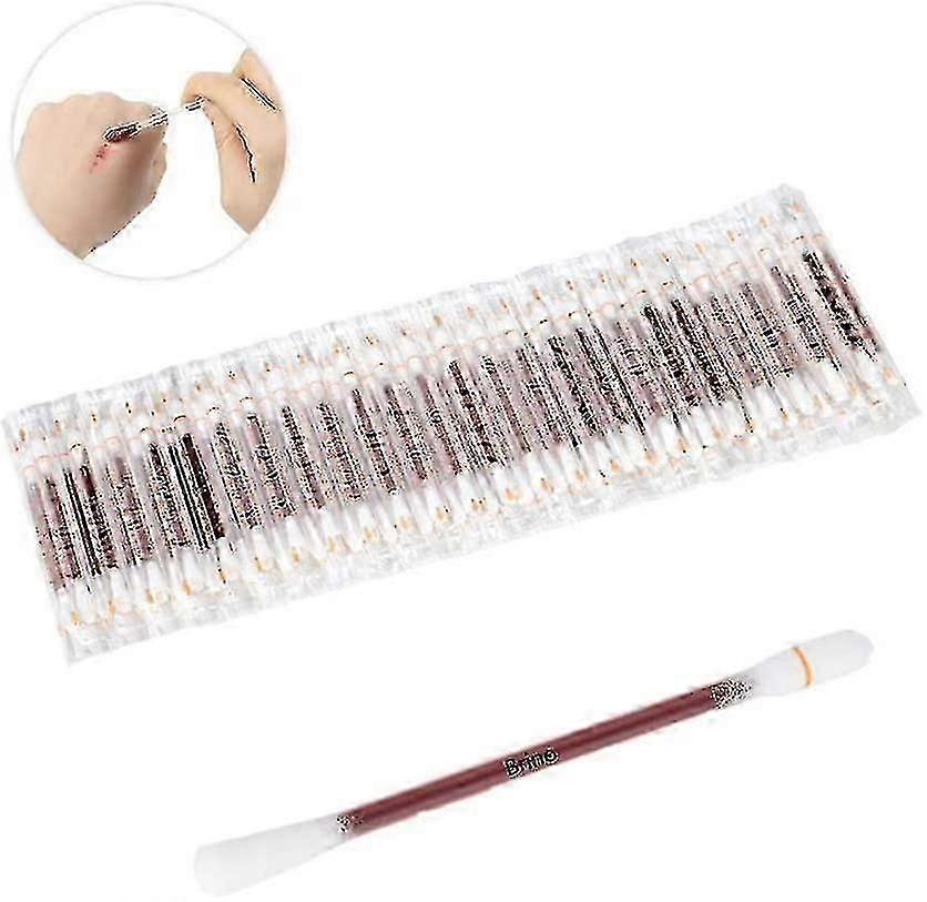 Engangs dobbelthoved jod desinfektionsmiddel bomuld til tatovering