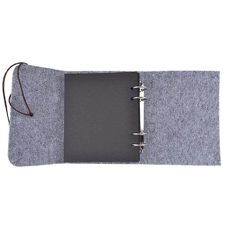 Crafting Scrapbook Felt Handmade Photo Album Storage Diy Family Life Album L Size Black Cardstock 1Pack