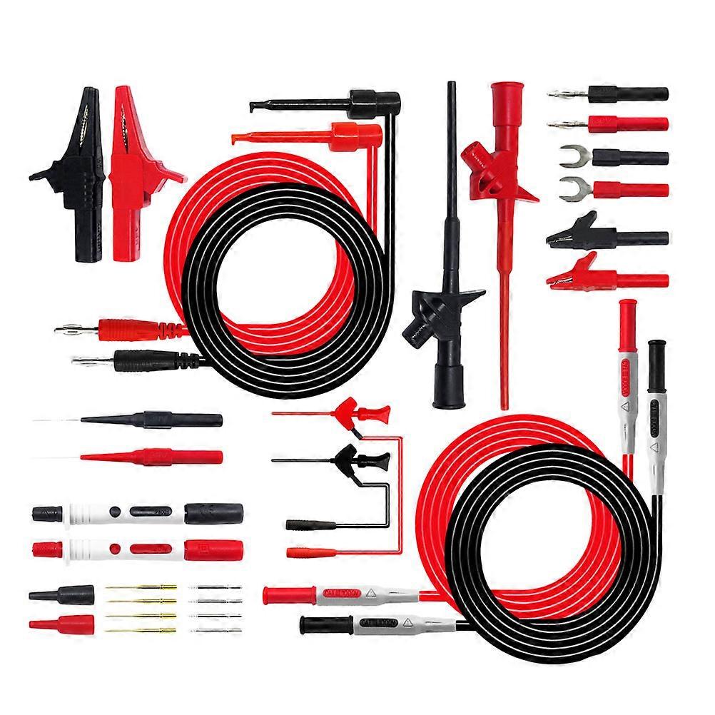 The **Banana Plug Multimeter Test with Crocodile Clip and Needle Probes** is a versatile and essential accessory for electrical testing and