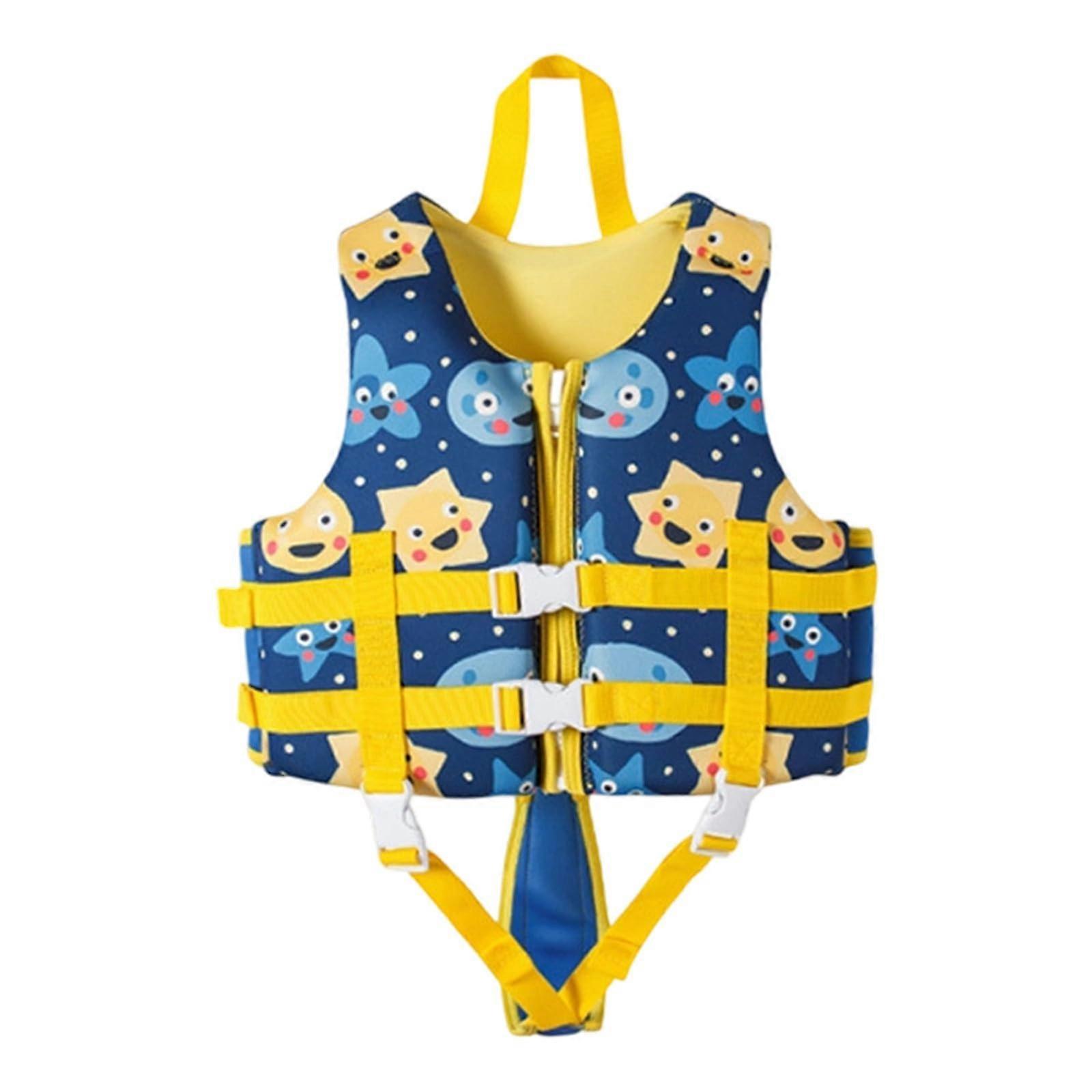 Schwimmweste Kinder Kleinkind Neopren Auftriebsweste Mit Einstellbaren Sicherheitsstraps 8-12 Jahre B1 Dunkelblau