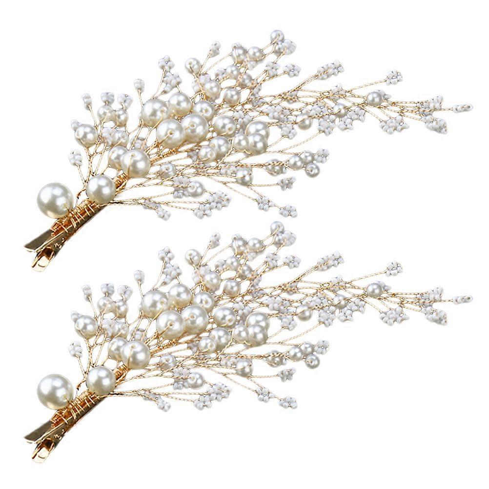 a polished and professional product description based on your input:
**1 Pair Elegant Pearl Cluster Hairpins for Brides – Stylish Wedding Hair