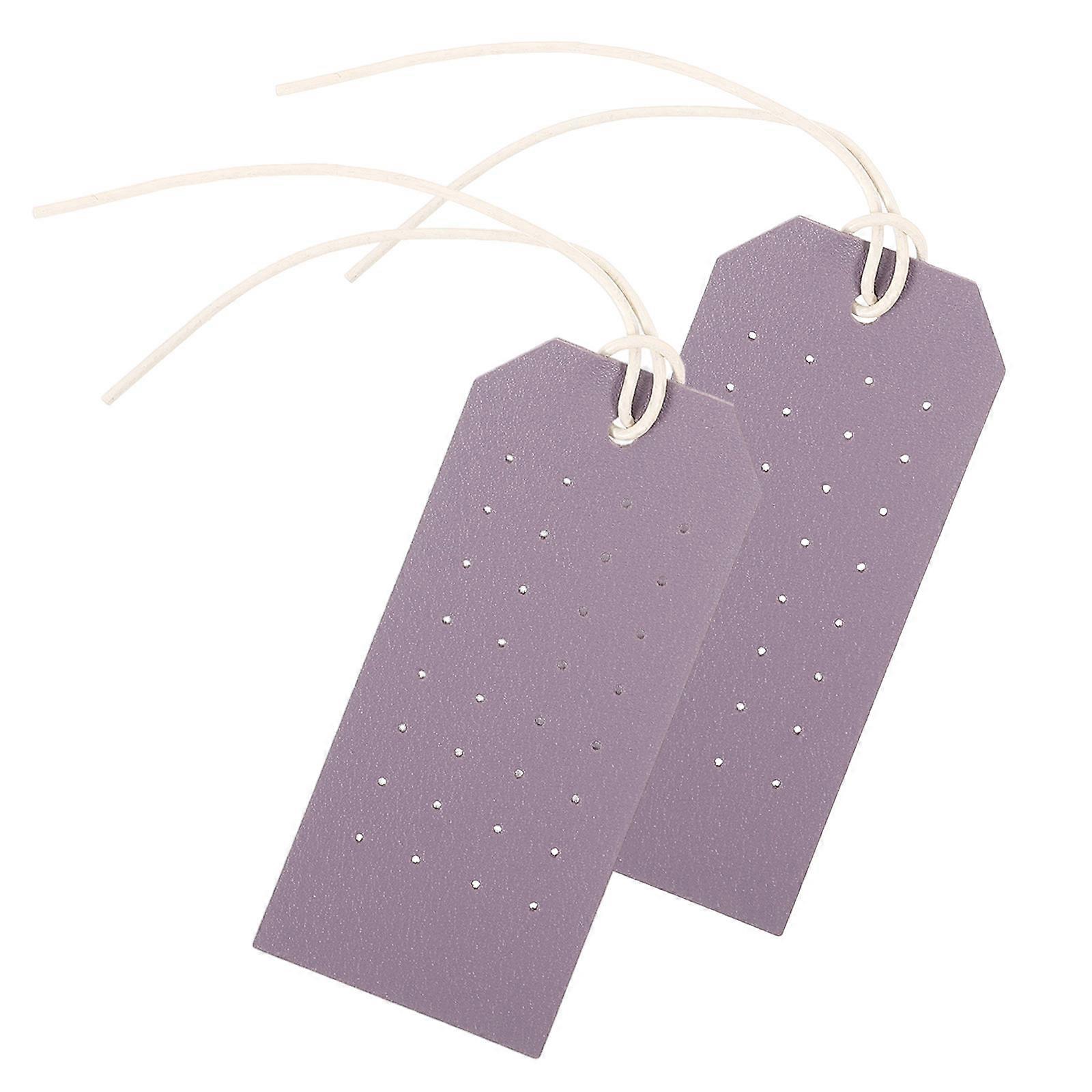 Earring Storage Holder Earring Display Stand Store Display Rectangular Purple 11.00X5.00X0.20cm Double-Sided Design 2Set