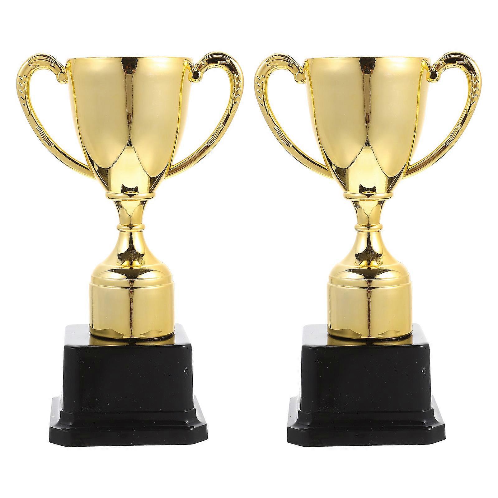 Trófeás csészék gyerekeknek Parti Arany Műanyag 17X11X6CM Nyertes díjak 2db