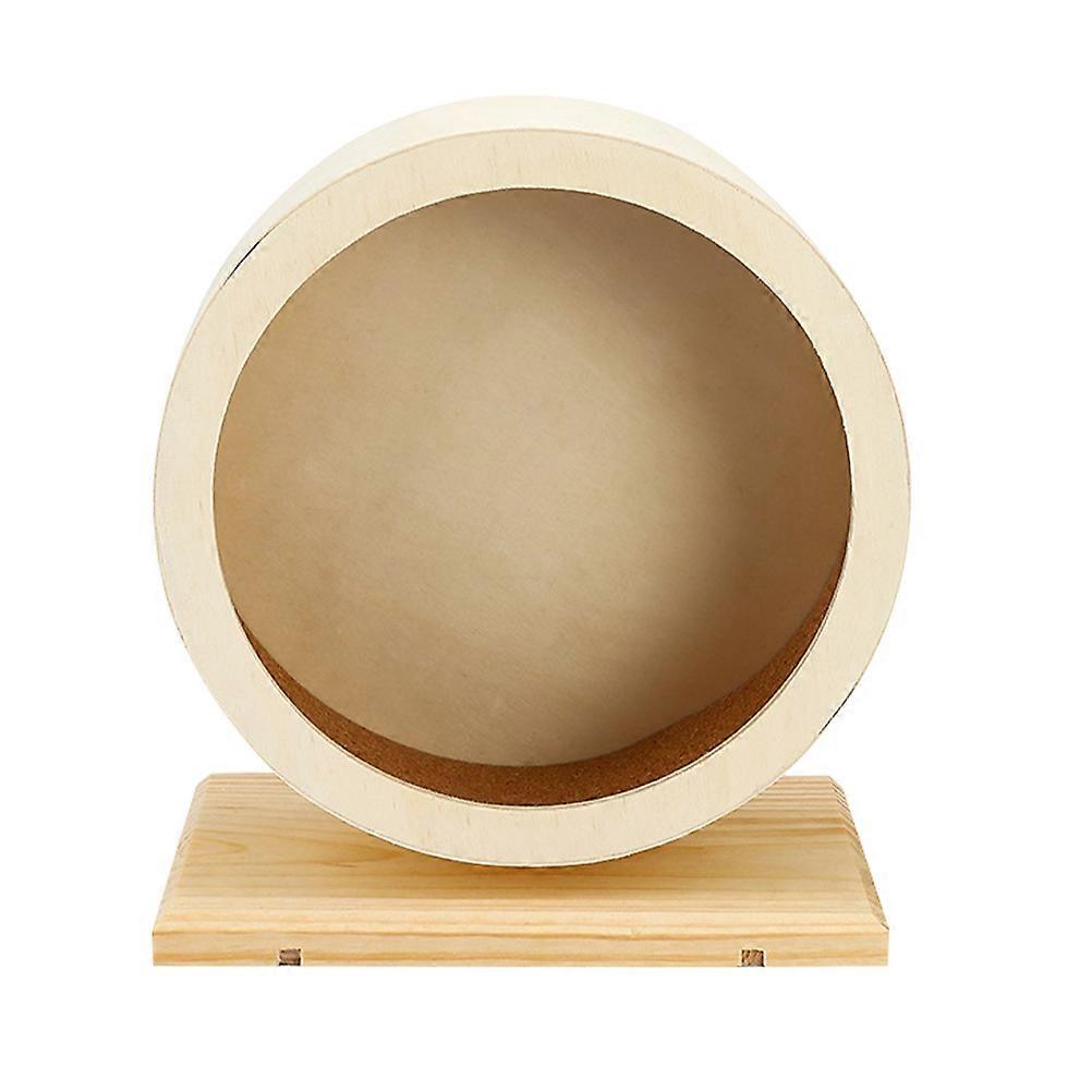 Durable Wooden Silent Hamster Wheel for Small Pets – Slip Resistant Design, Easy to Clean, Suitable for Hedgehogs, Squirrels, and Other Small Animals