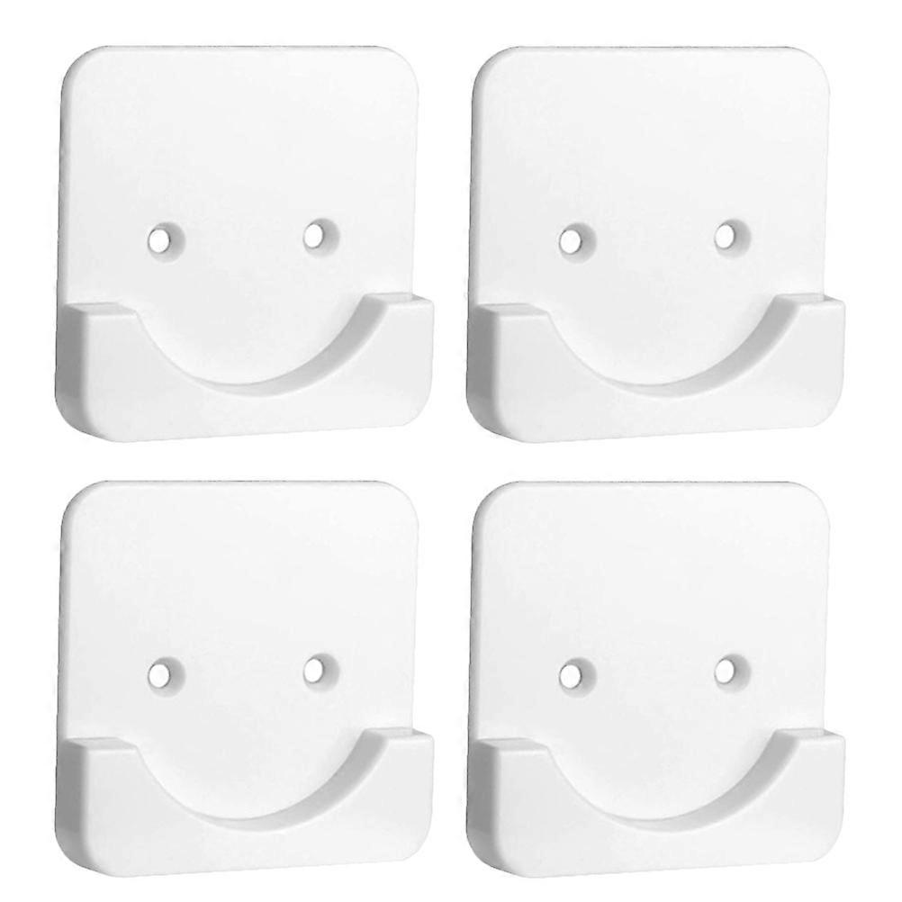 Wandmontierter Duschstangenhalter, selbstklebend, robuste Halterung für Badezimmer, stilvolles Design, einfache Installation, weiß