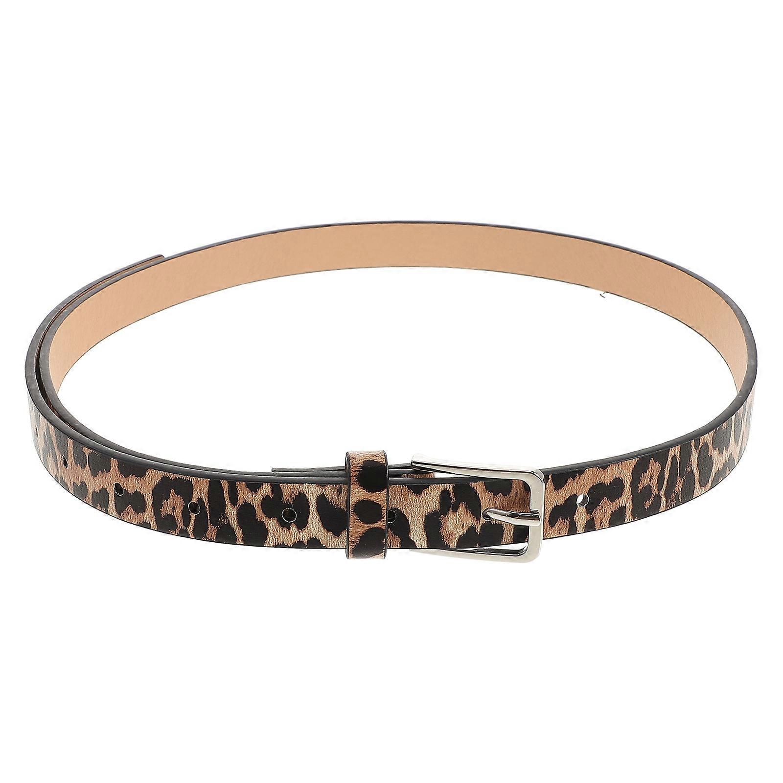 Vintage Leopard Print Women's Waist Belt – Stylish Wide Design for Fashion Outfits