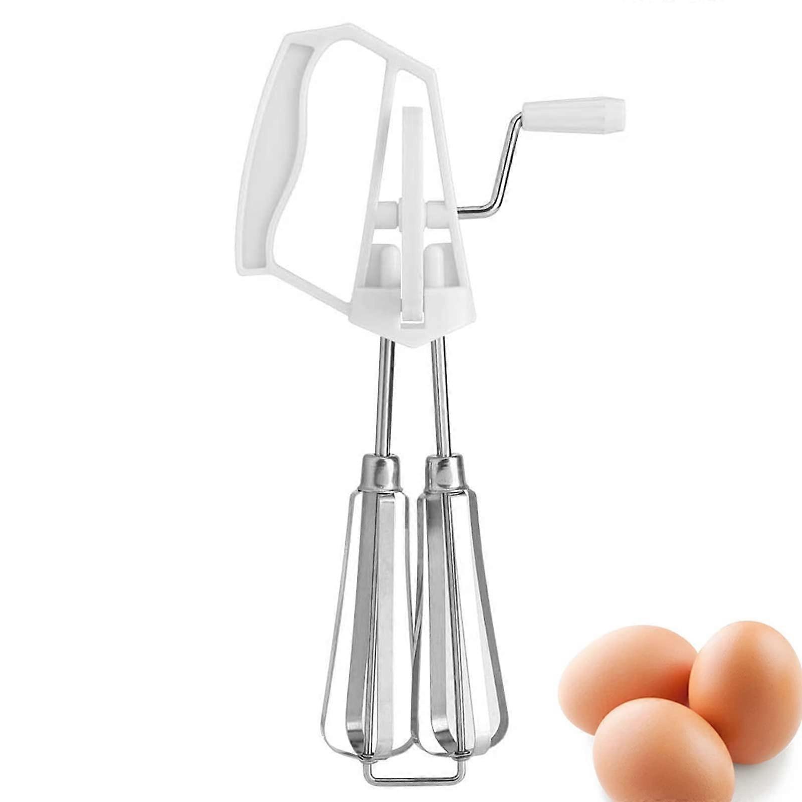 Hand Egg Beater Stainless Steel Manual Mixer Whisk for Baking,Whipped Cream, and Cake Mixing Tool