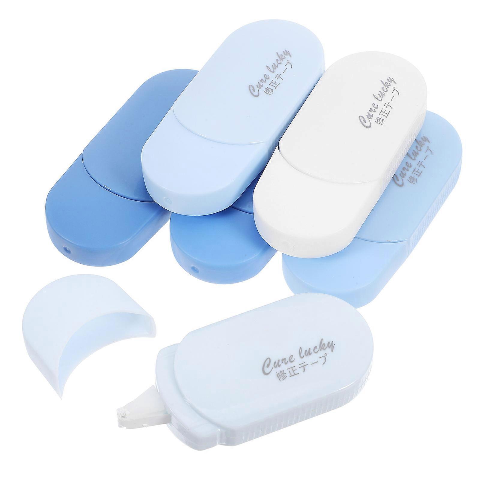 Cute Correction Tape Portable Break-Resistant For Students School Use 6Pcs