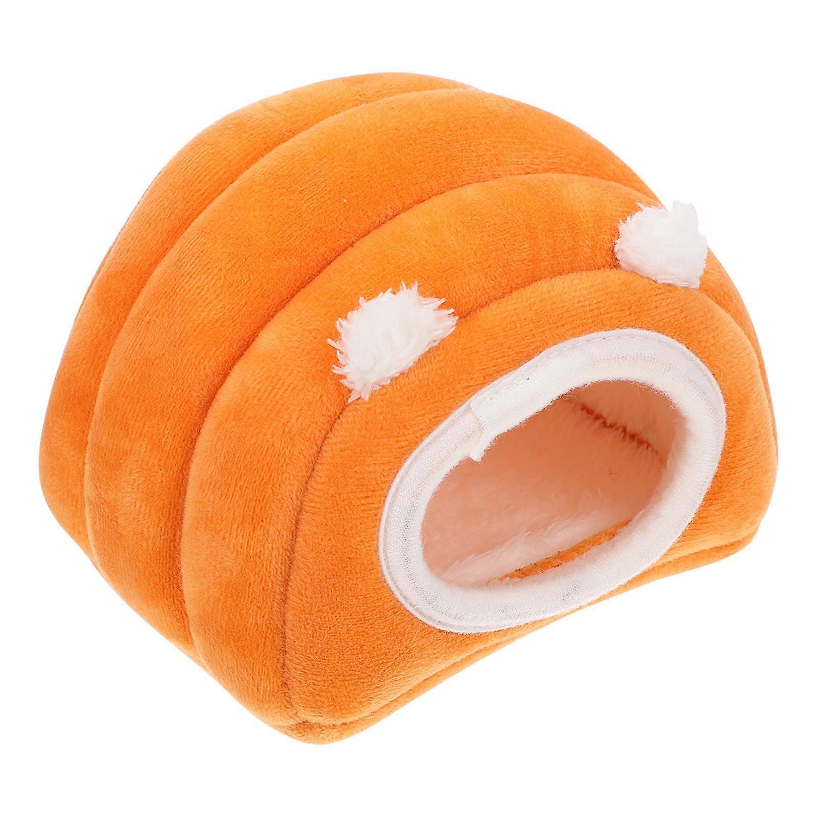 Adorable Orange Hamster Nest for Comfortable Sleep Made of Premium Synthesis Material 6.5x4.5 Inches