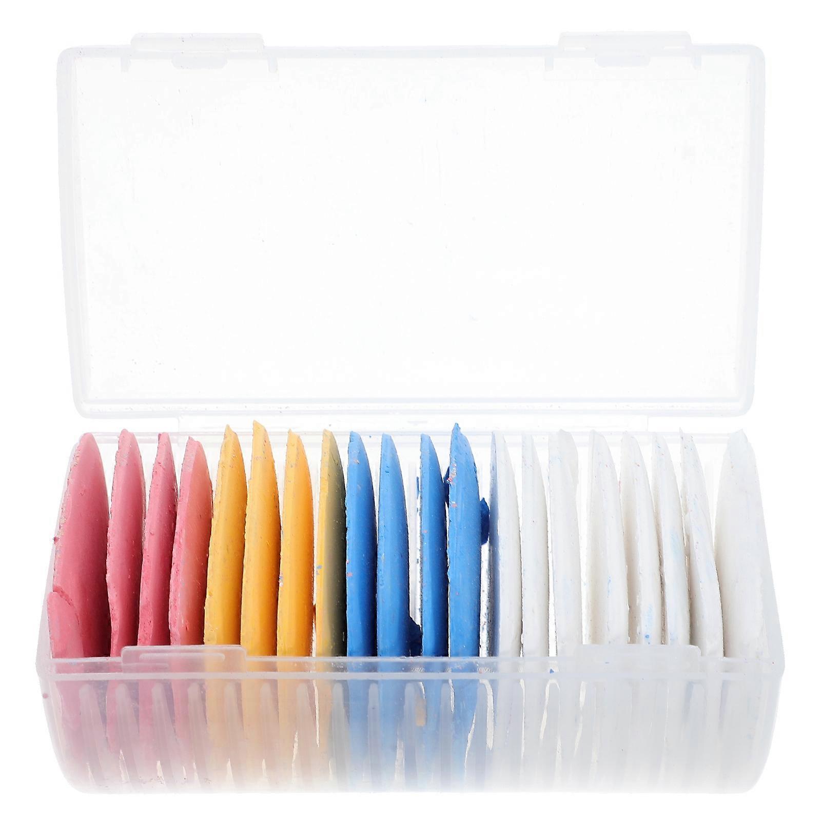 Fabric Chalk For Sewing Tailor Chalk Set Sewing Tool Triangle Shape Assorted .80X4.80X0.20cm 20Pcs