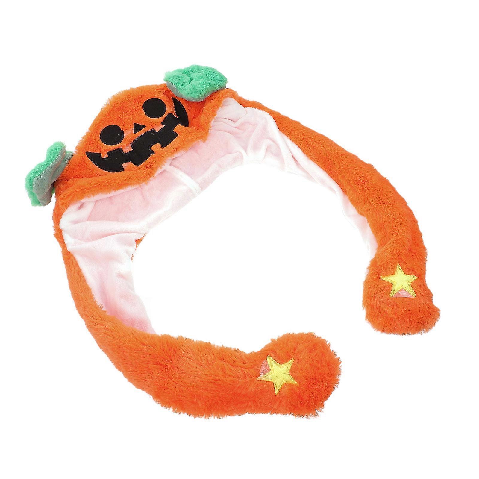 Bunny Hat with Moving Ears   Funny Cartoon Cap for Halloween, Autumn & Winter   Press Paws to Activate Ears, Glowing Design