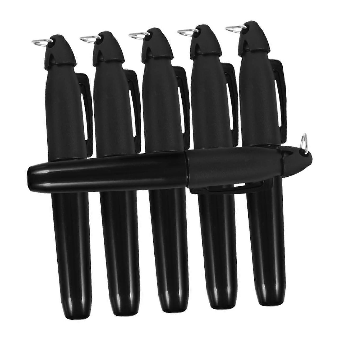 6-Piece Golf Ball Marker Pen Set with Triangular Hook, Golf Line Marker Tool for Accurate Ball Alignment and Marking Accessories