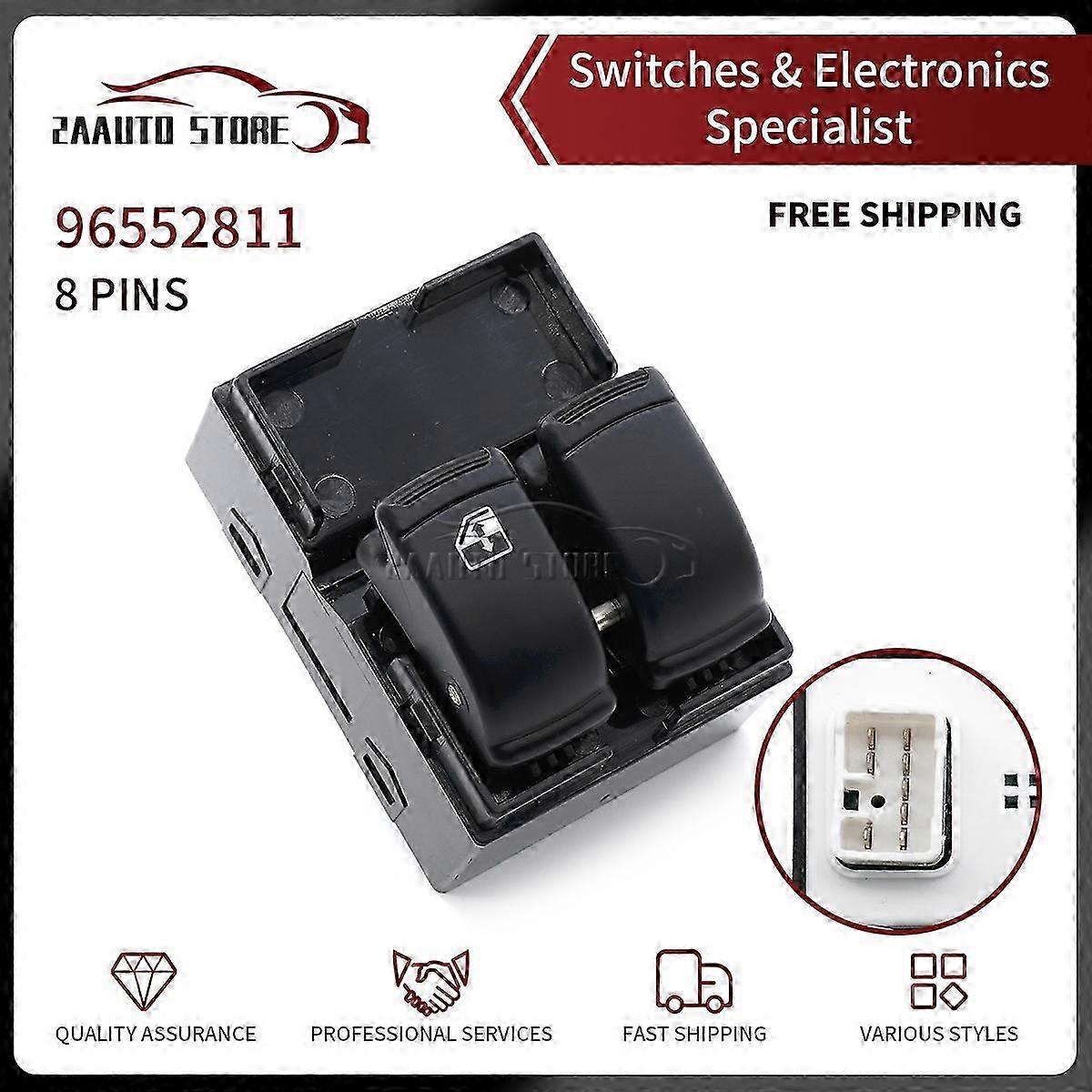 Car Electric Power Window Control Lifter Switch Button Compatible with Certain Brand Sedan Accessories 96552811